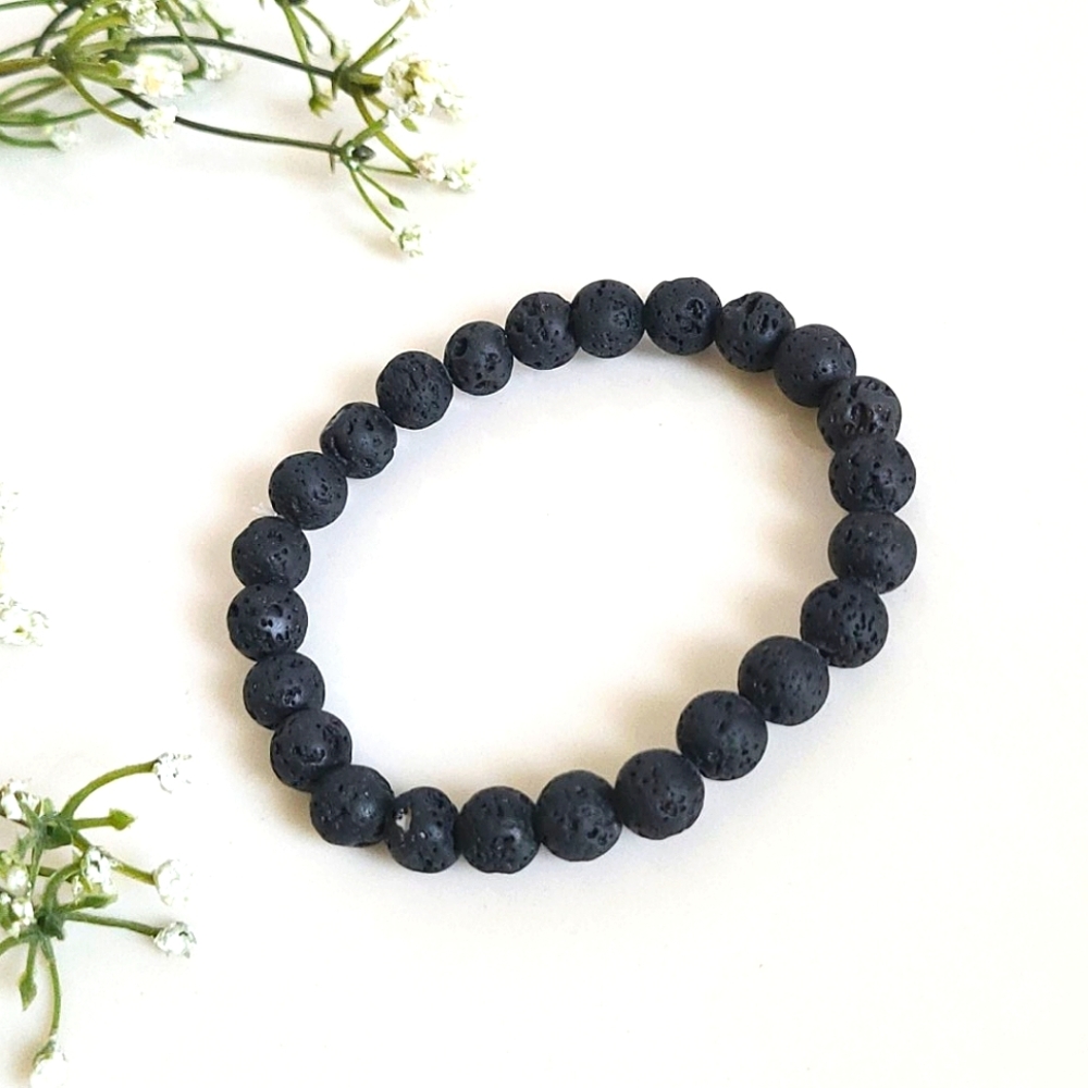 Lava Rock Stretch Bracelet - Essential Oils NWOT